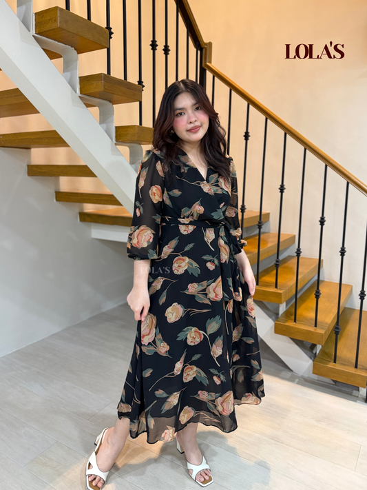 Paula Dress (Rose Noir)