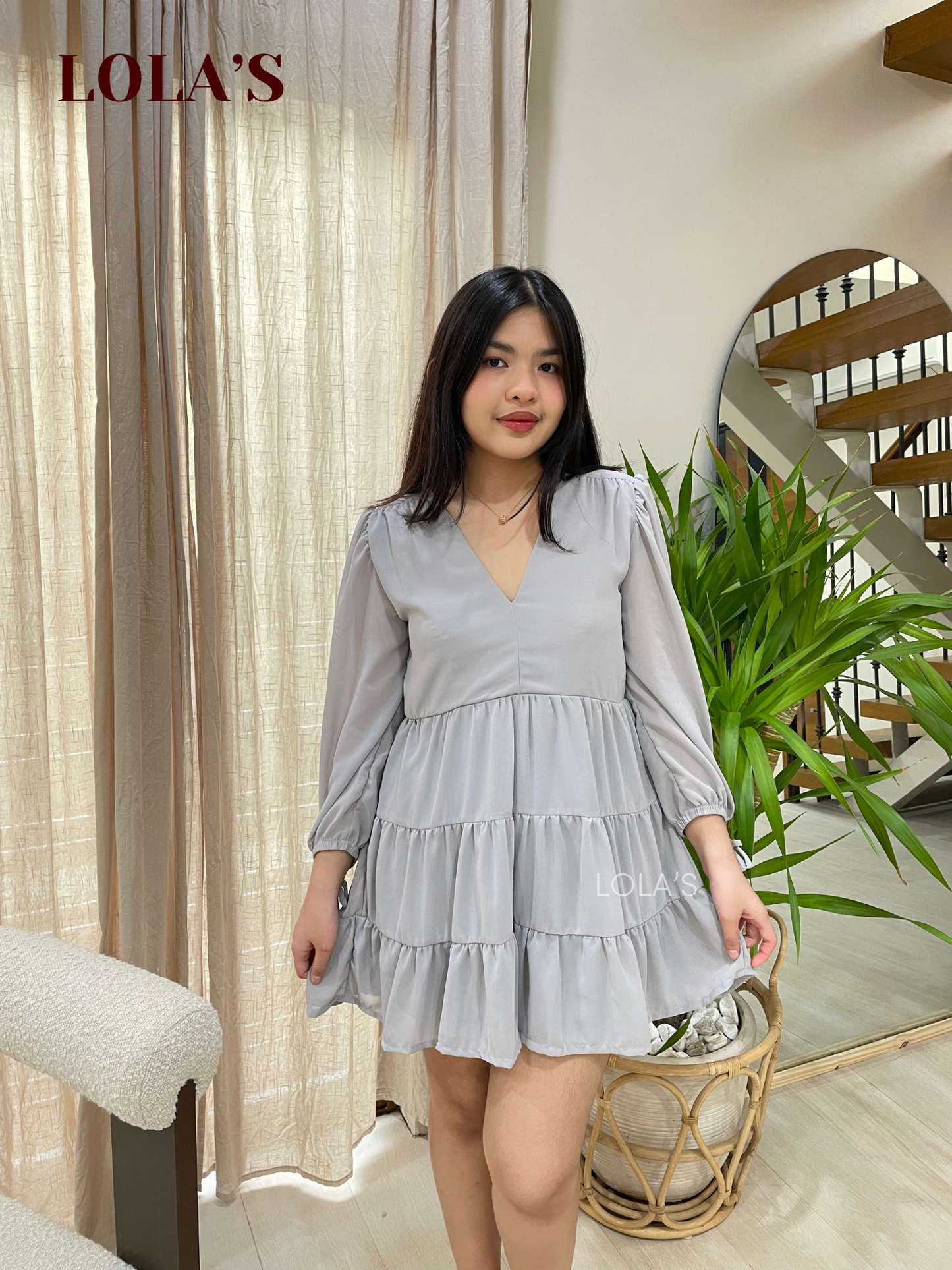 Monina Dress (Gray)