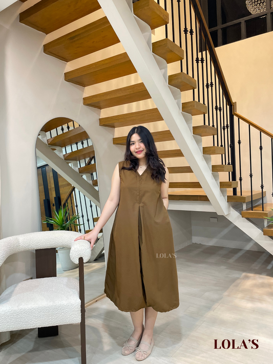 Gaile Dress (Cedar Brown)