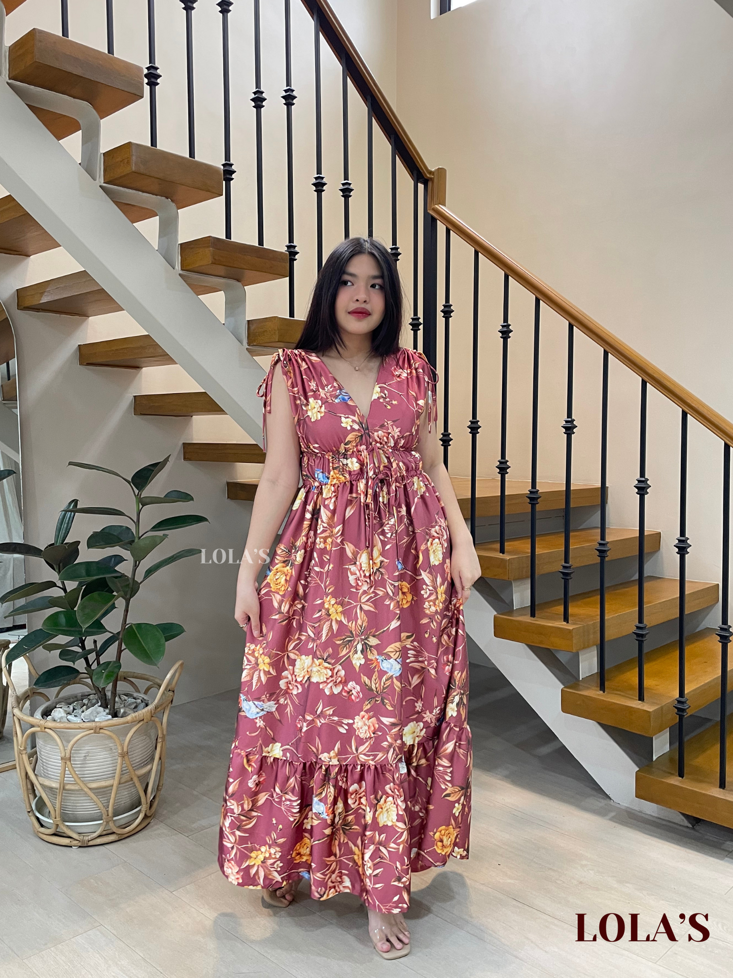 Adeline Dress (Rosewood Florals)