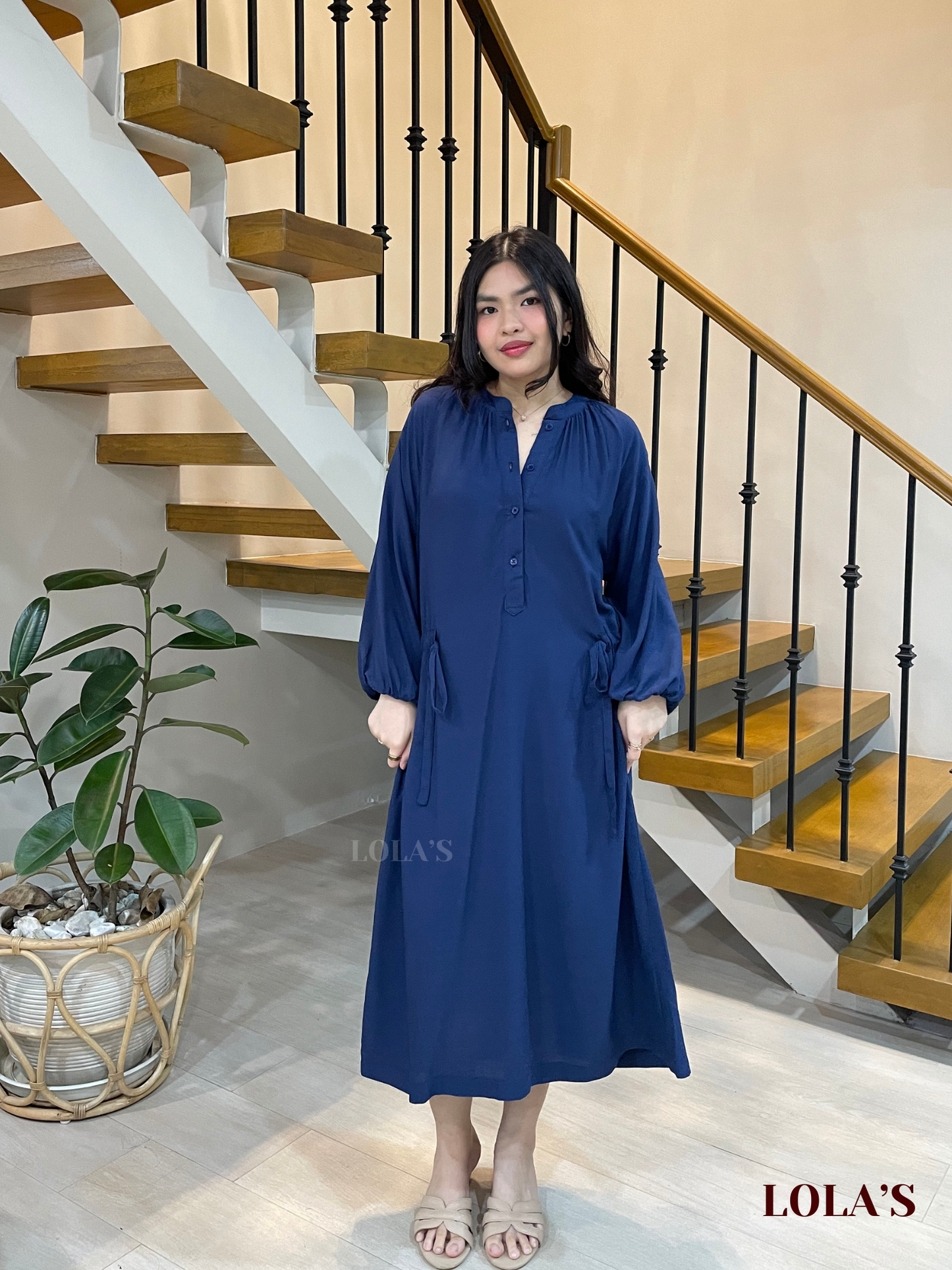 Yara Dress (Navy Blue)