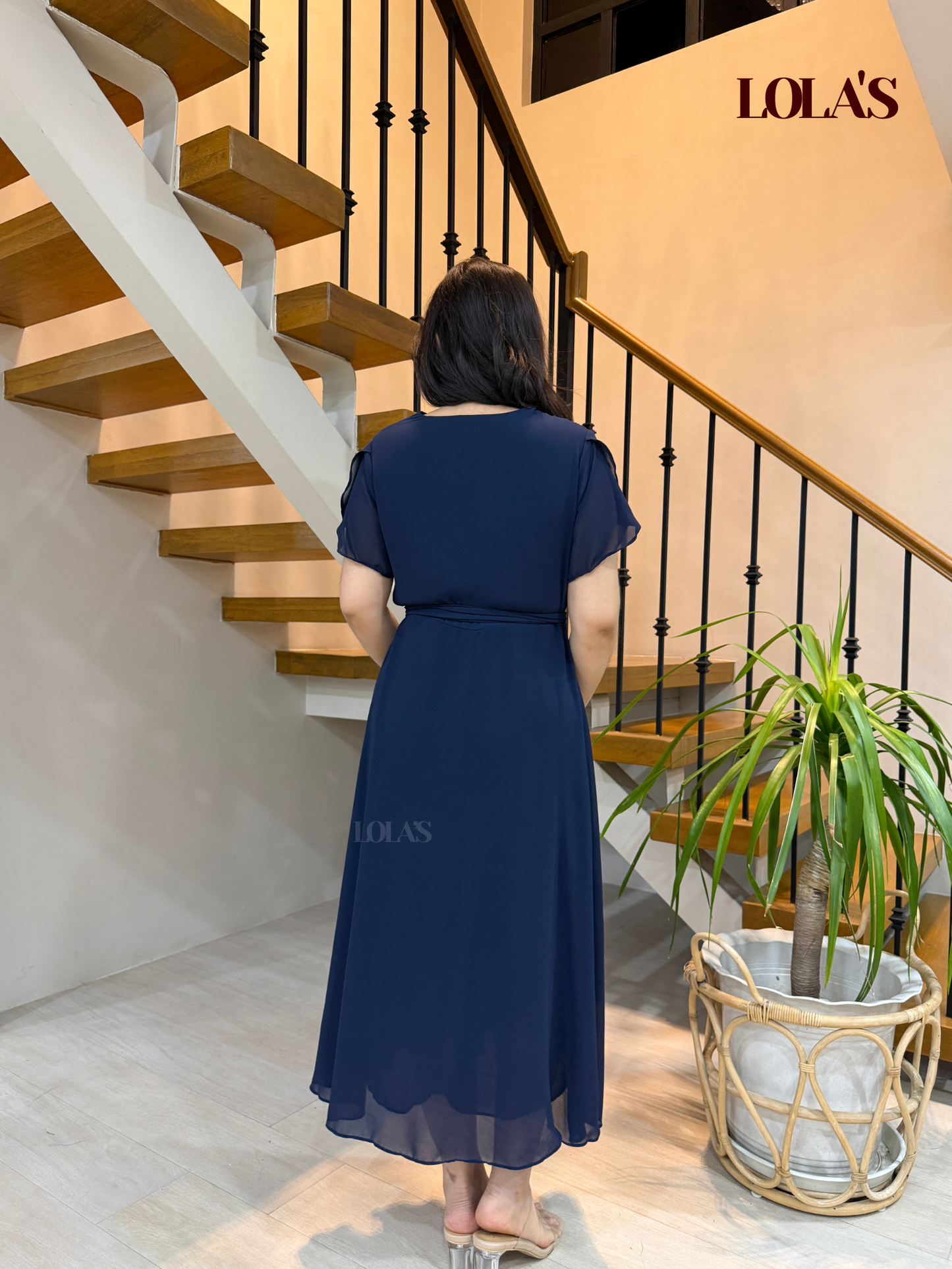 Glinda Dress (Navy Blue)