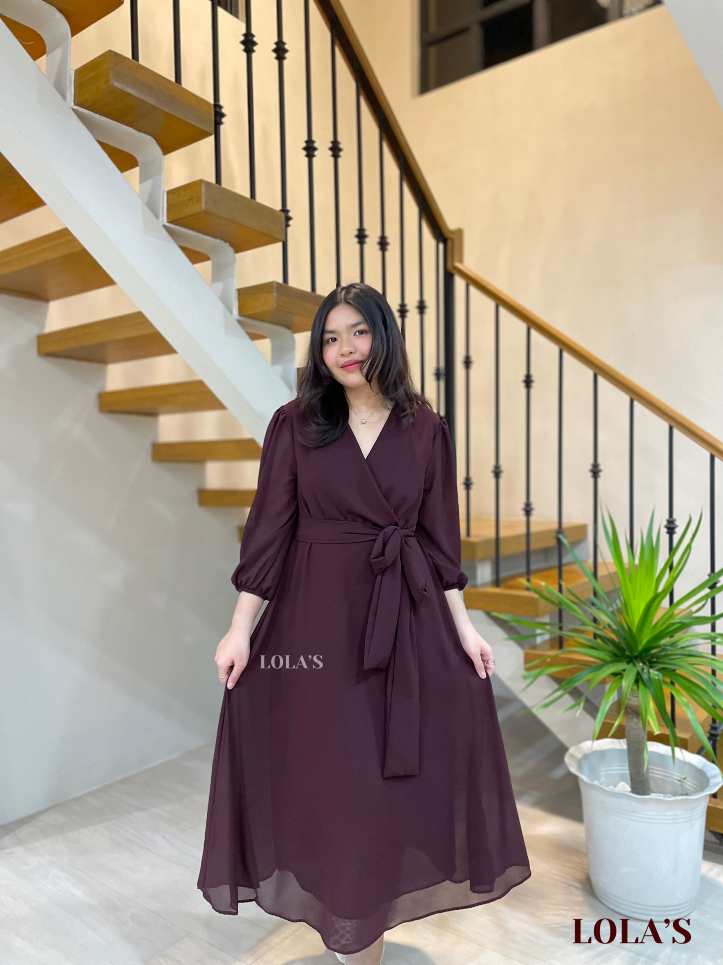 Paula Dress (Raisin)
