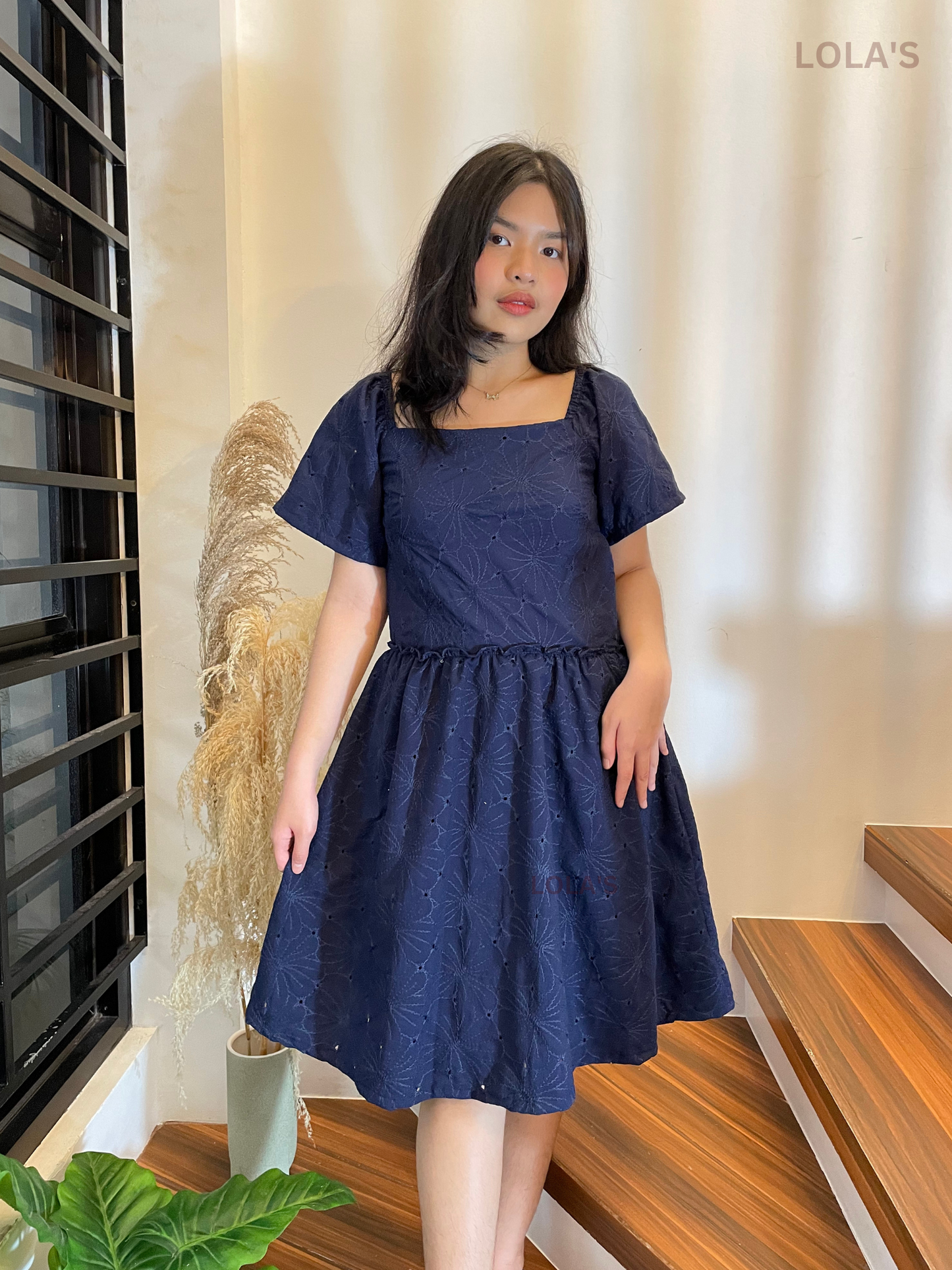 Rosey Dress (Navy Blue)