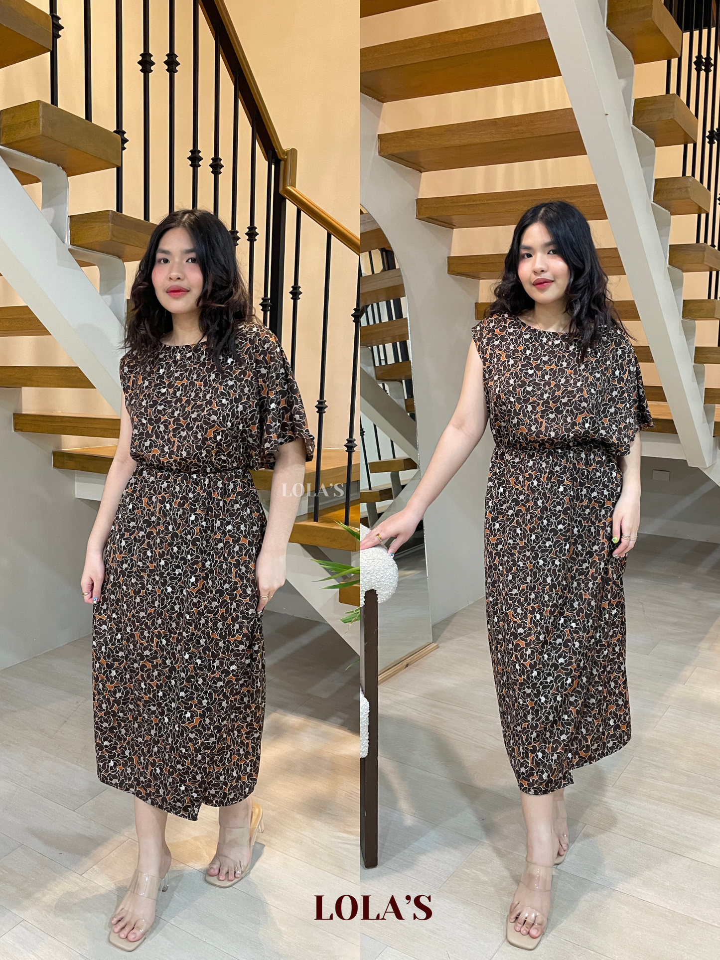 Ollie Dress (Toffee Blossoms)
