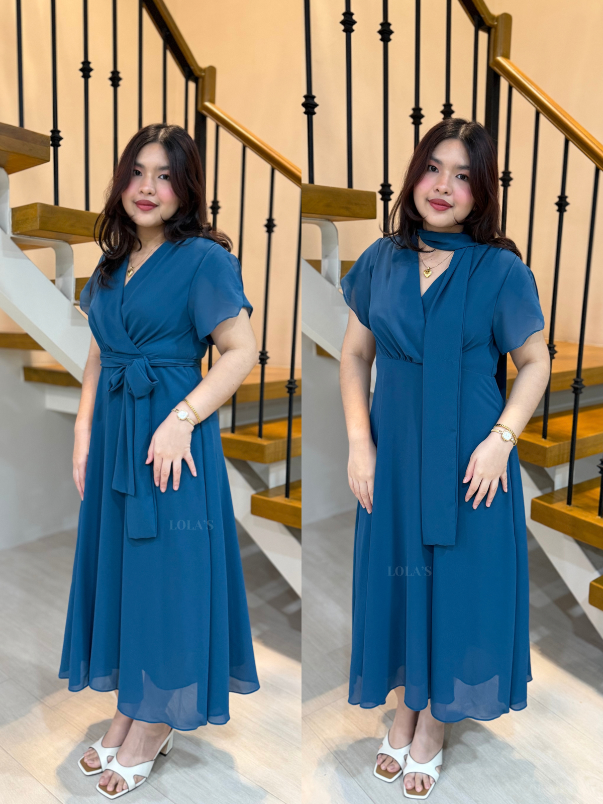 Glinda Dress (Blue Green)