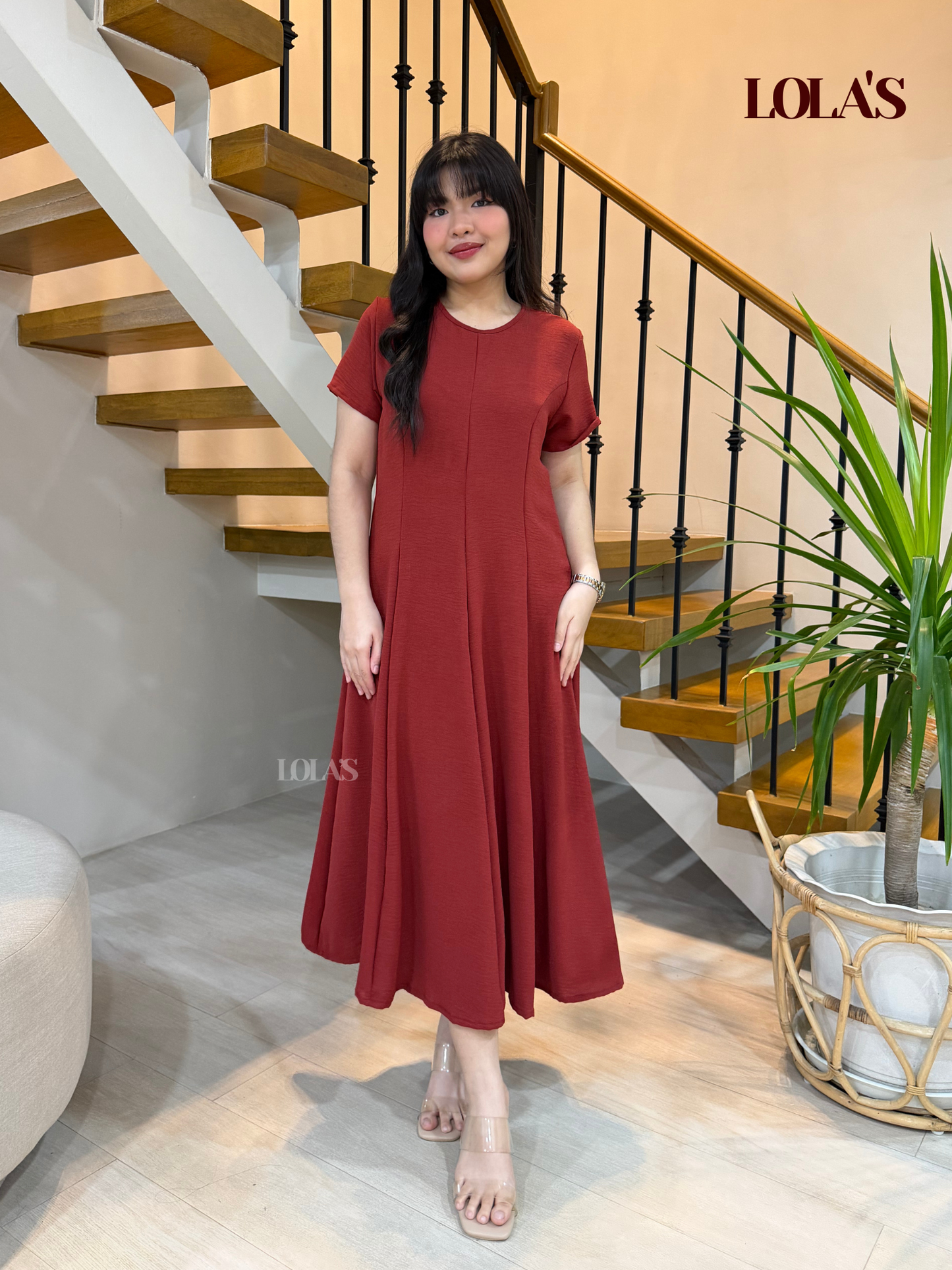 Kathleen Dress (Terracotta)