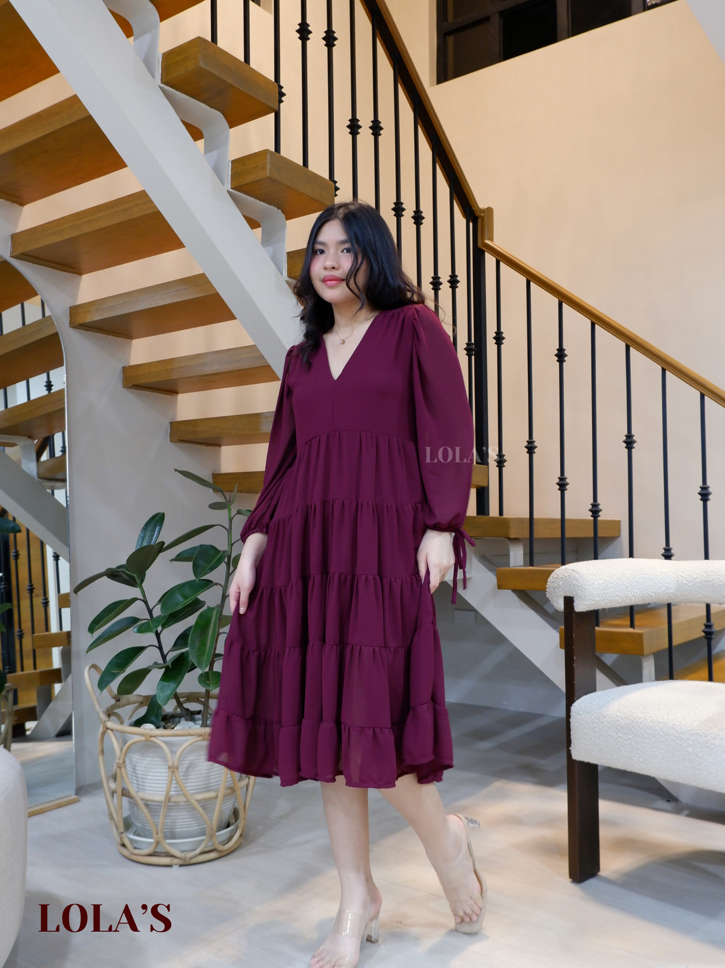 Anna Dress (Wine)