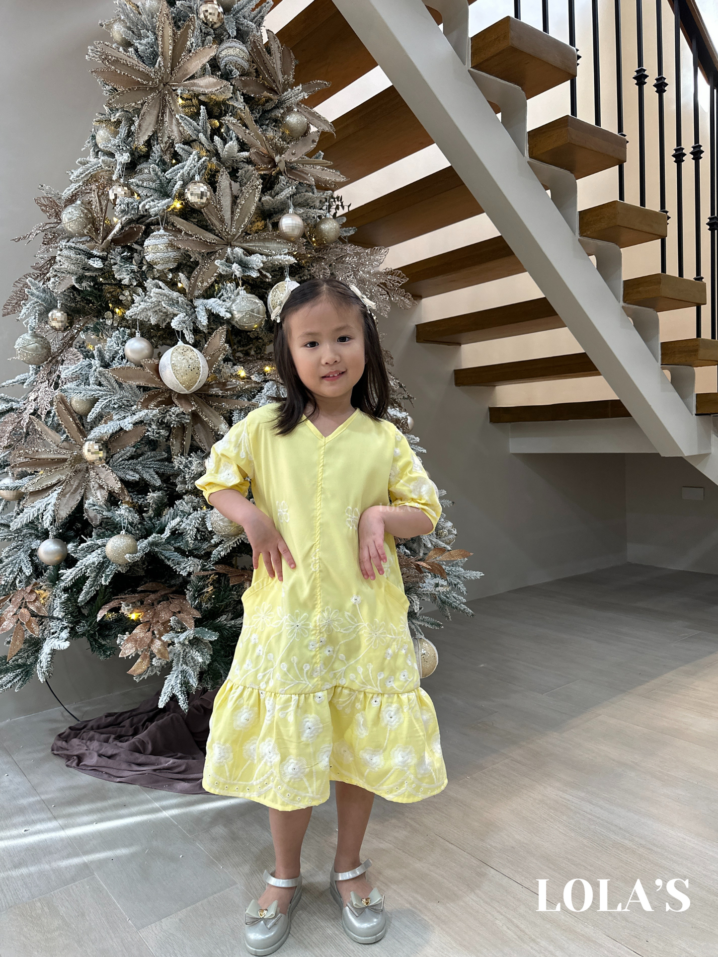 Priscilla Dress Kids (Yellow)