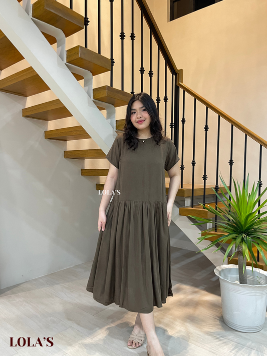 Mina Dress (Dark Taupe)