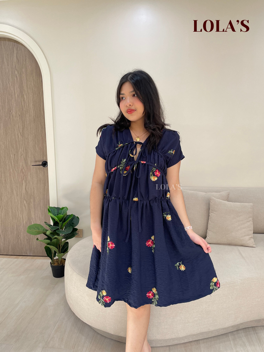 Clara Dress (Navy Blue)