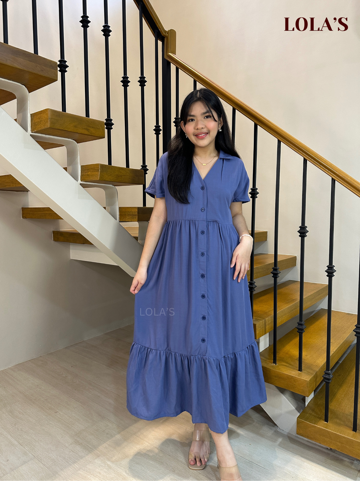 Regine Dress (Deep Periwinkle)