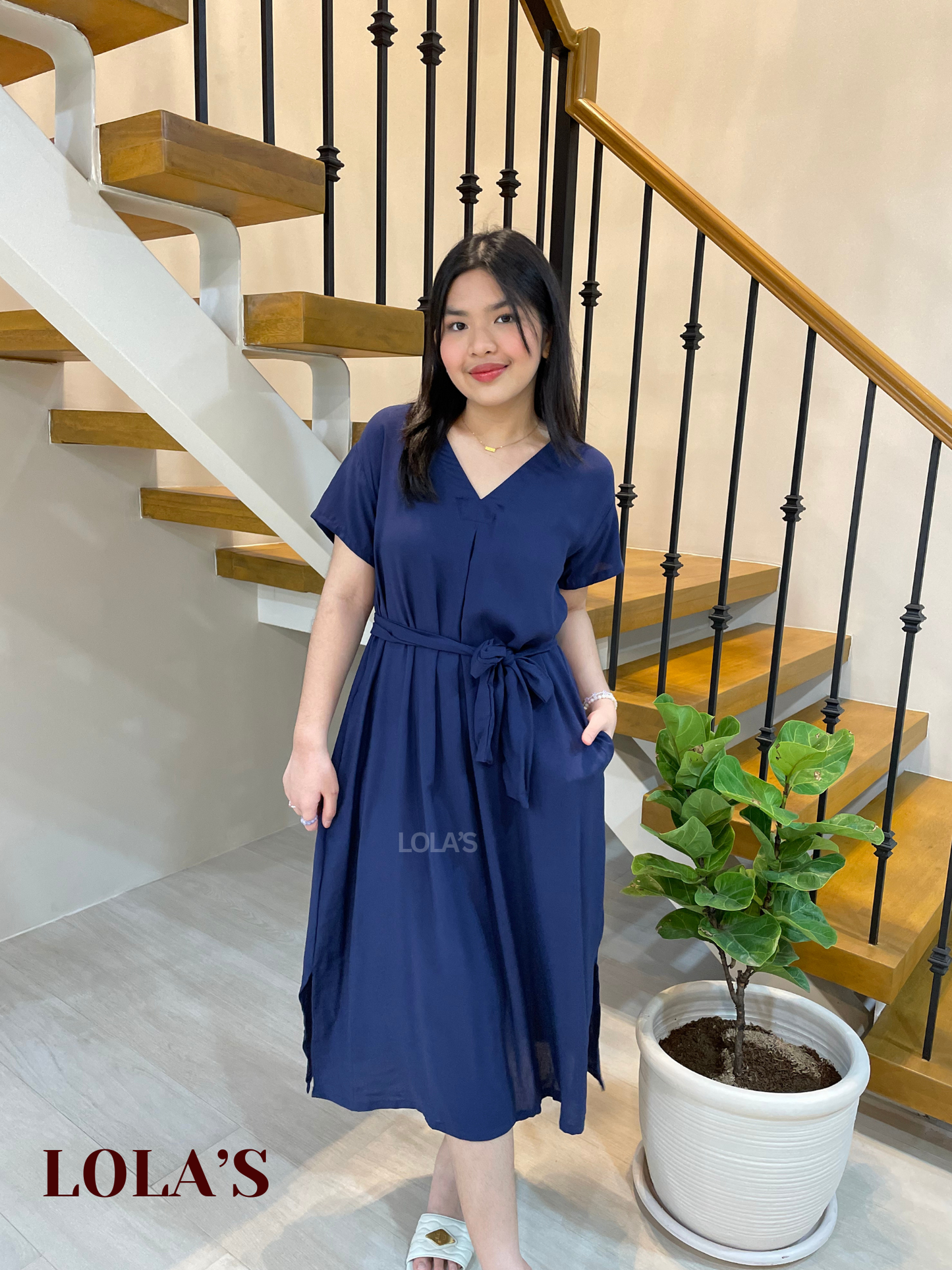 Tracy Dress (Navy Blue)