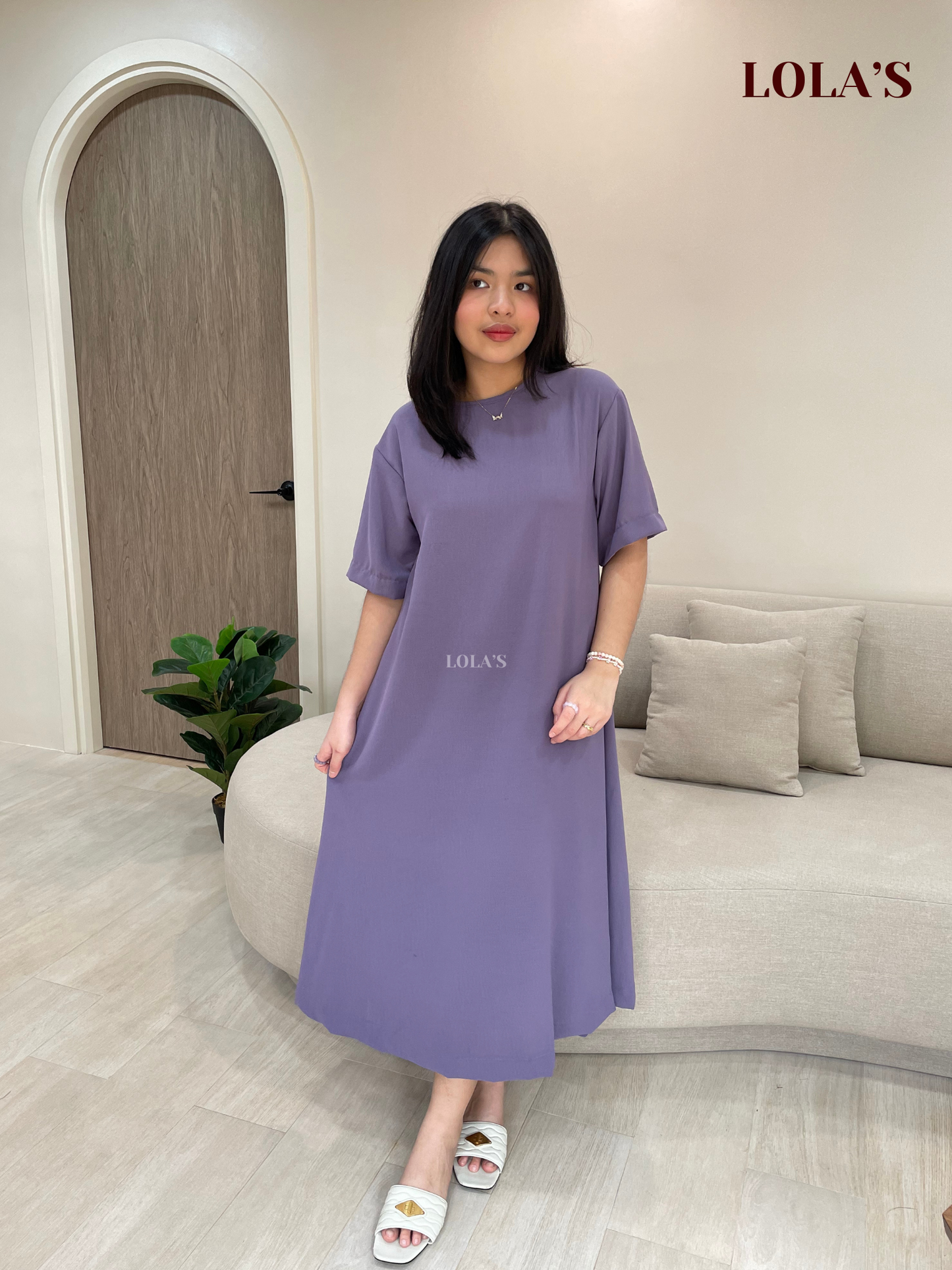 Luna Dress (Deep Lavender)