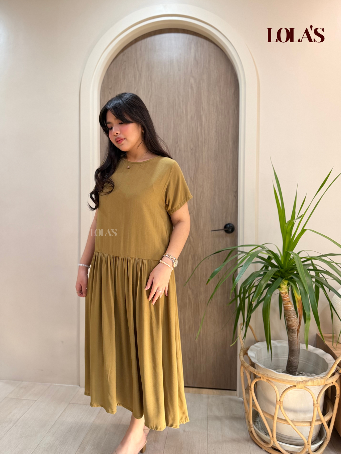 Mina Dress (Olive)