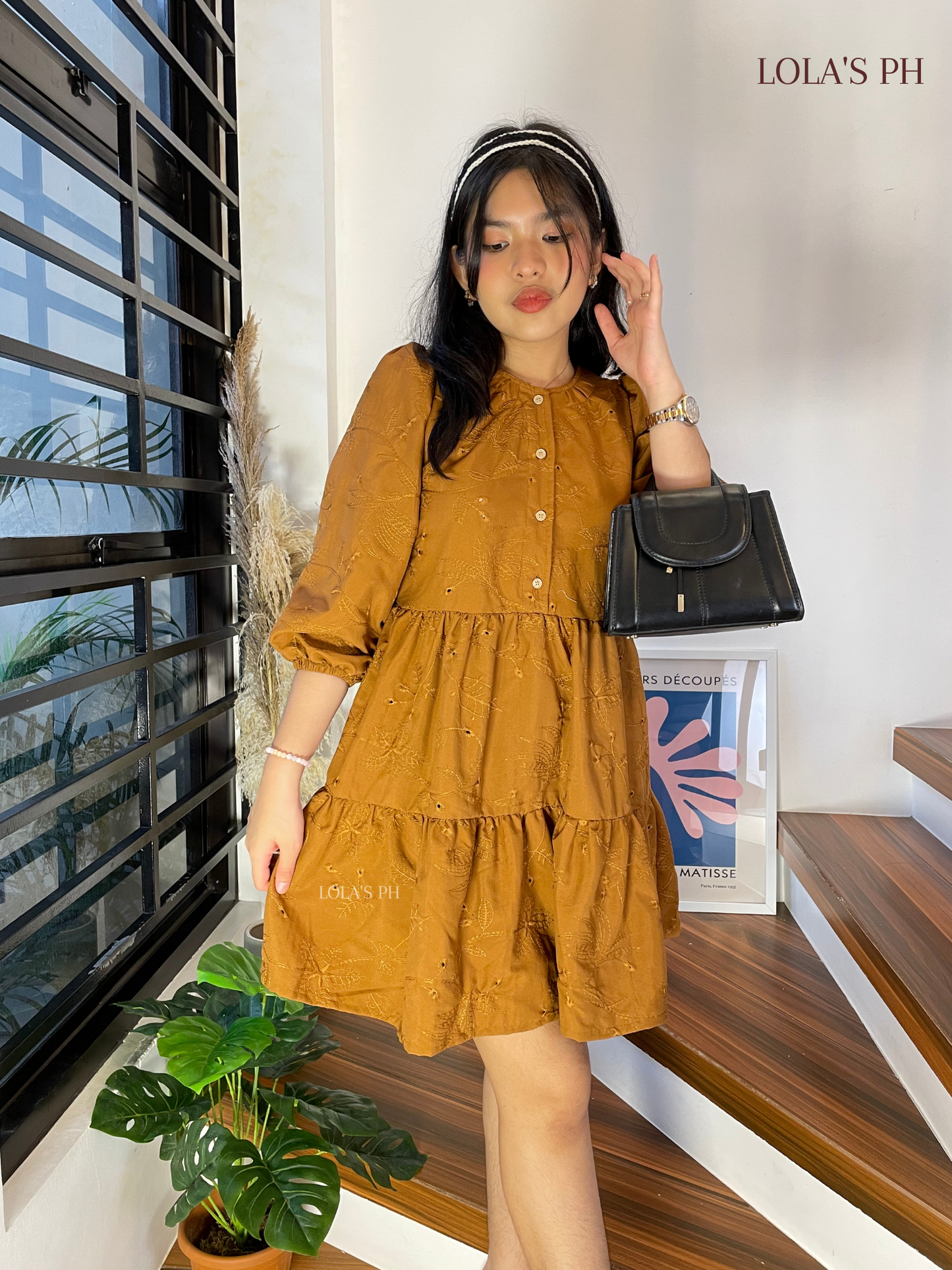 Taylor Dress (Caramel)