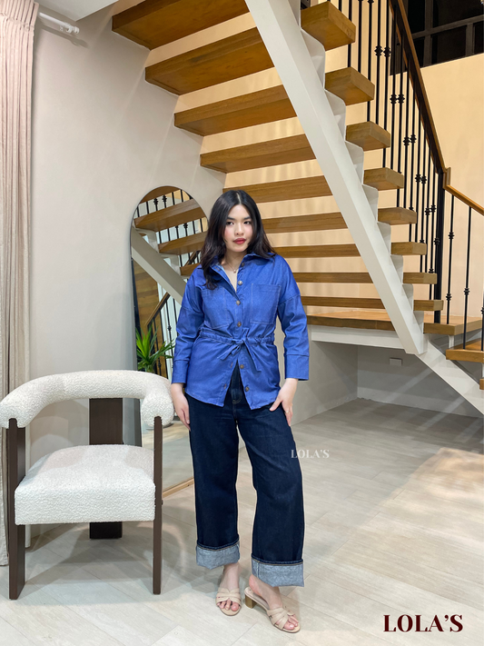 Julienne Top (Light Denim)