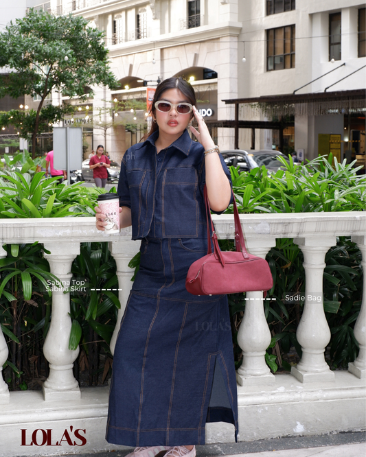 Sabina Skirt  (Blue Denim)