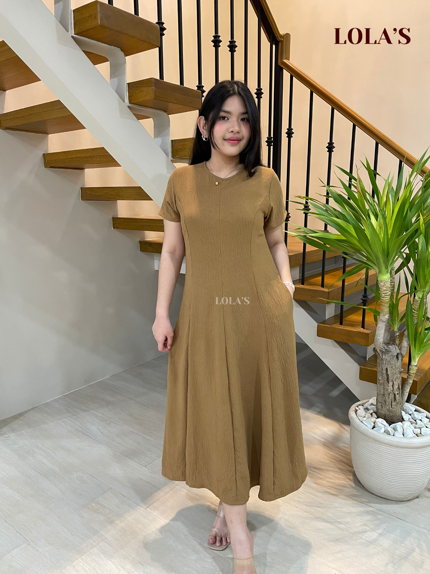 Kathleen Dress (Chestnut)