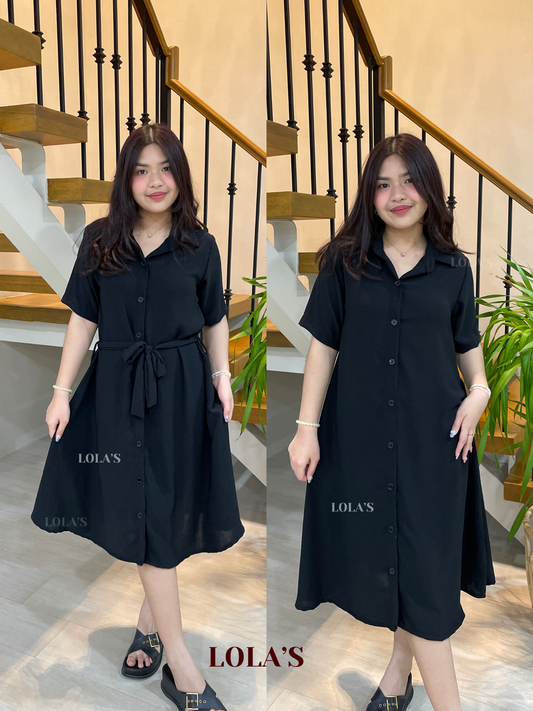 Alexa Polo Dress (Black)