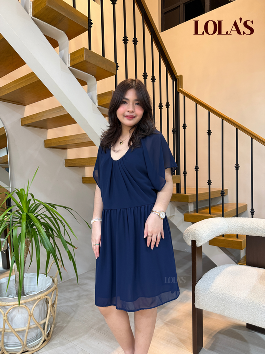 Nessa Dress (Navy Blue)