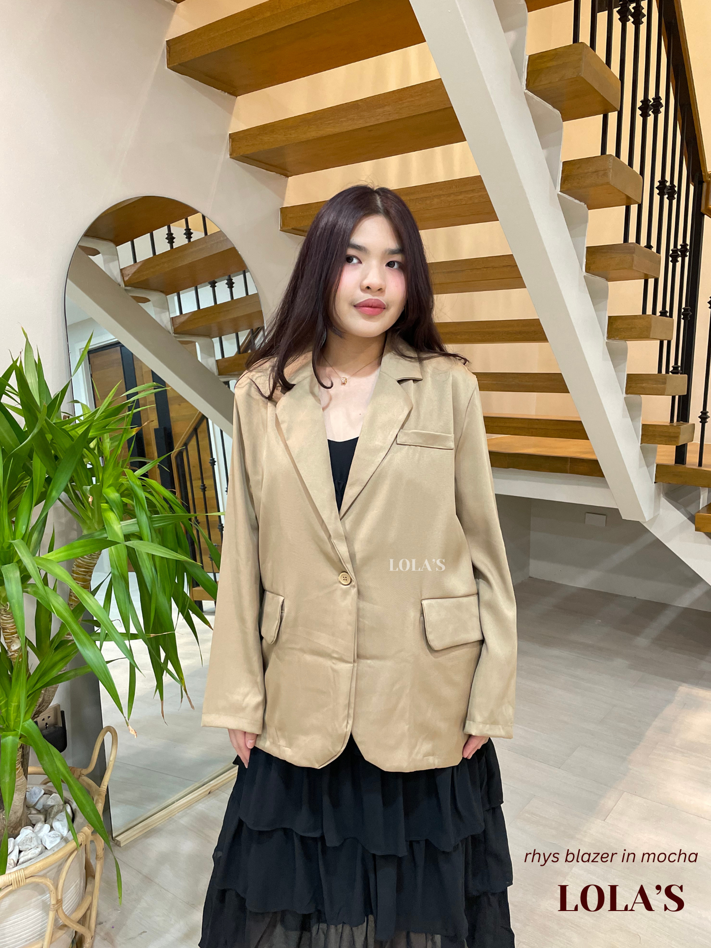 Rhys Oversized Blazer (Mocha)