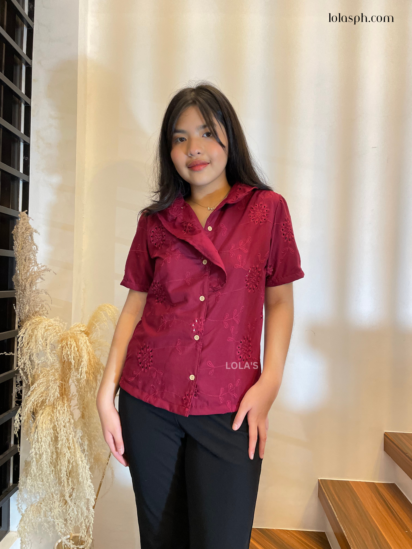 Layla Top (Maroon)