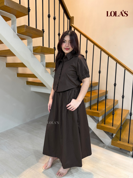 Gretchen Coords (Chocolate Poplin)