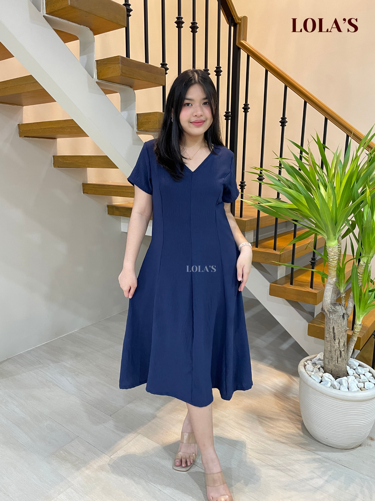 Reema Dress (Navy Blue)