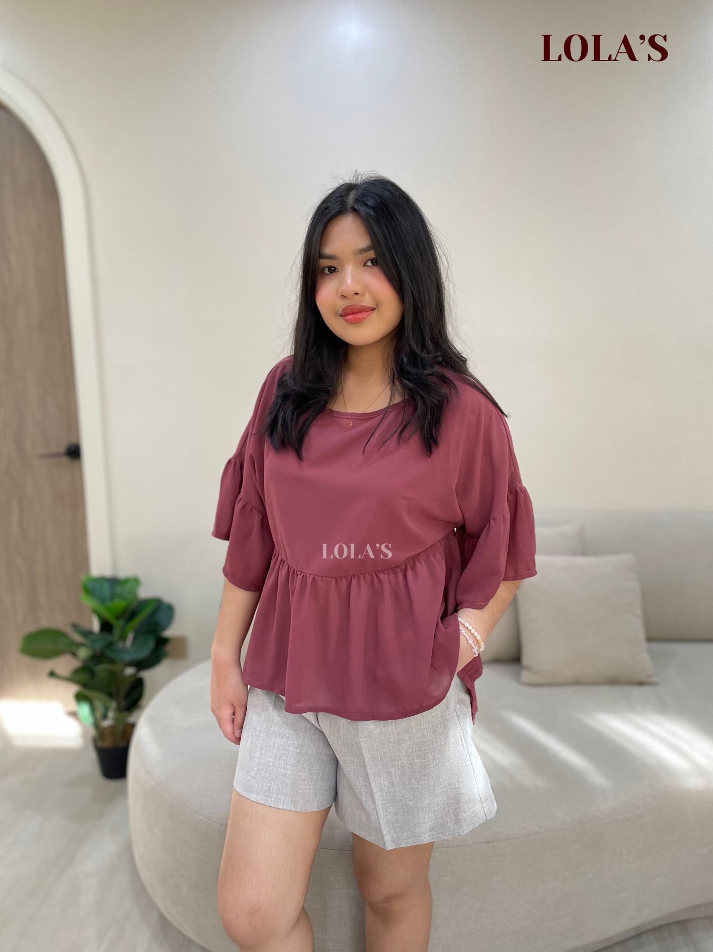 Vanessa Blouse (Plum)