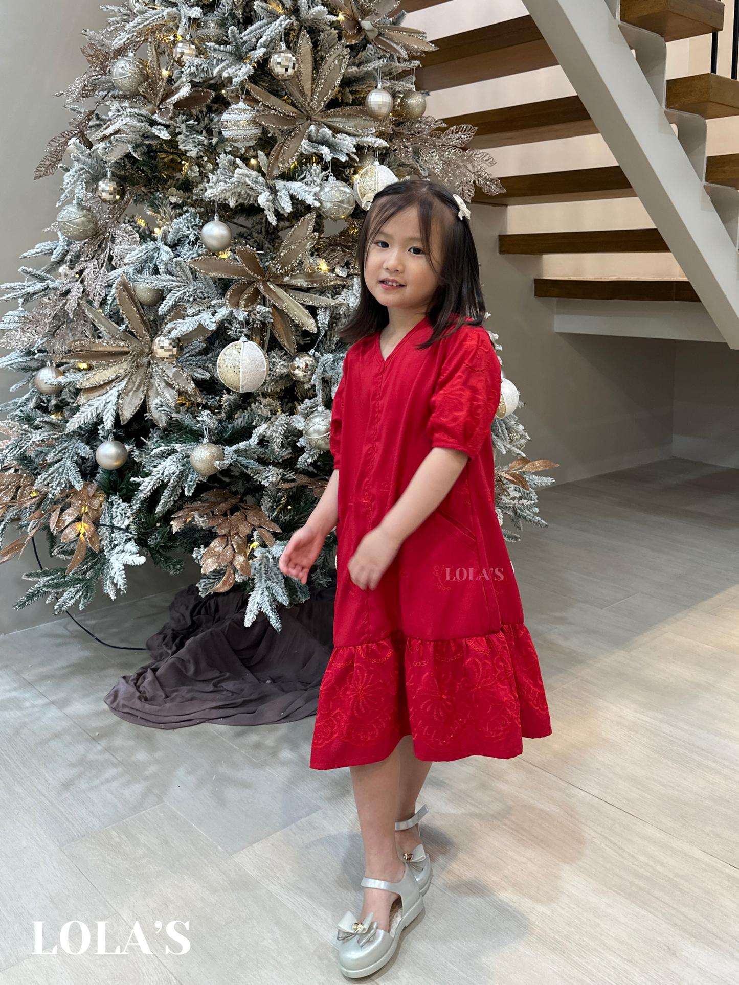 Priscilla Dress Kids (Red)