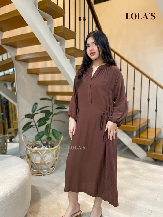 Yara Dress (Chocolate Brown)