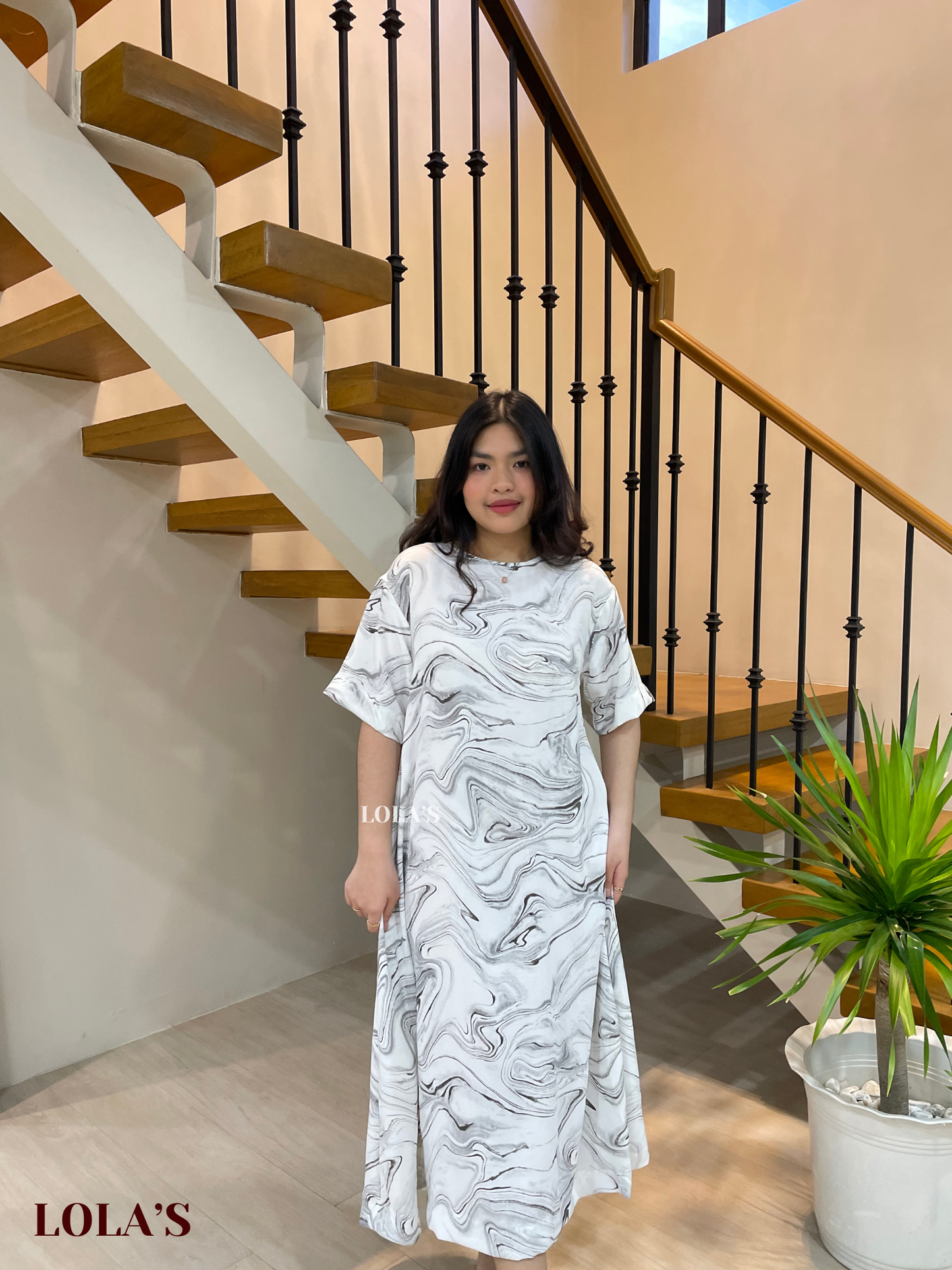 Luna Dress (Marble)