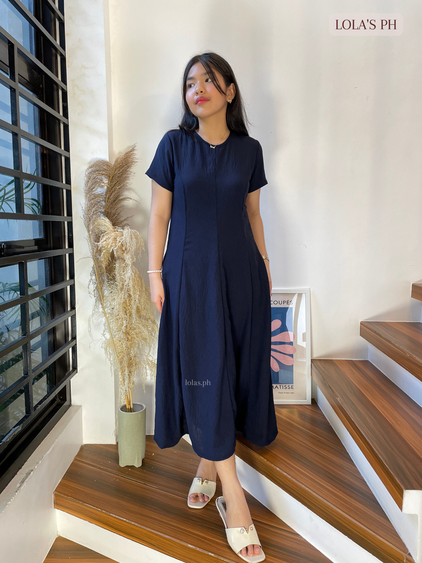 Kathleen Dress (Dark Navy)