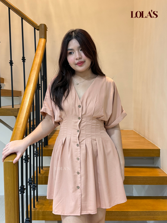 Felicia Dress (Peach)