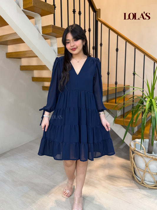 Diana Dress (Navy Blue)