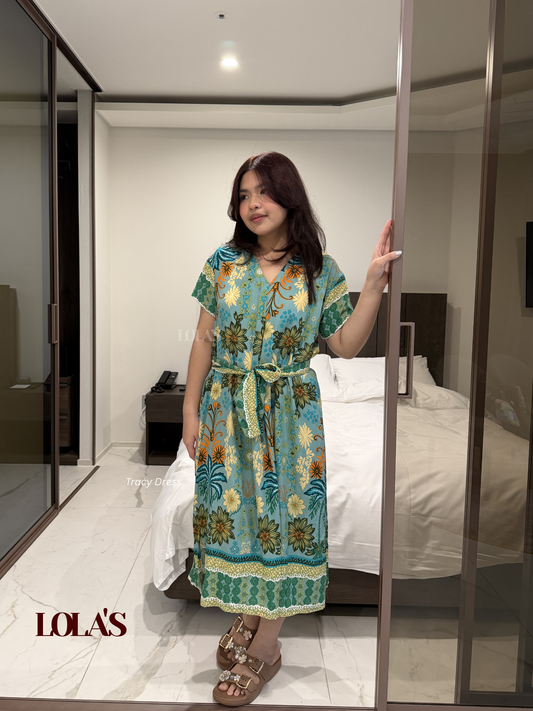 Tracy Dress (Minty Aloha)