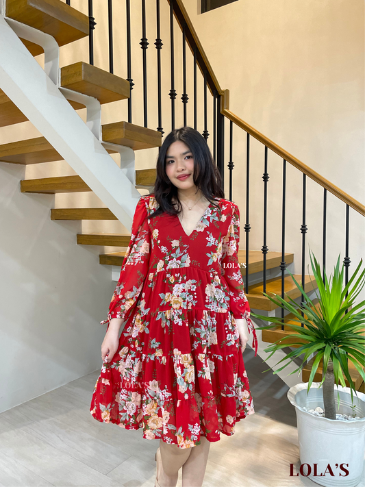 Diana Dress (Red Garden)