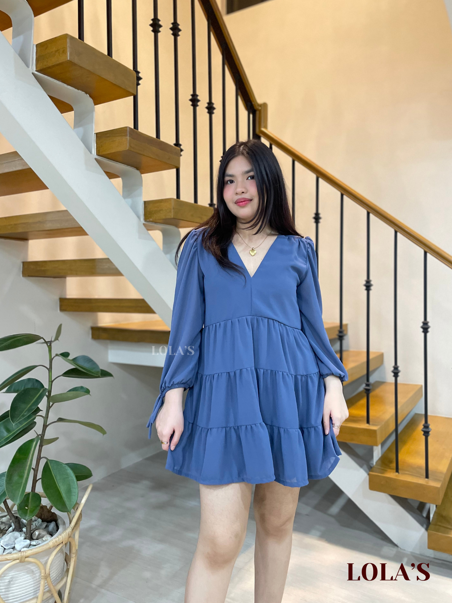 Monina Dress (Powder Blue)