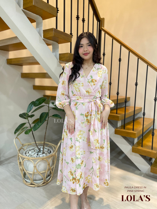 Paula Dress (Pink Spring)