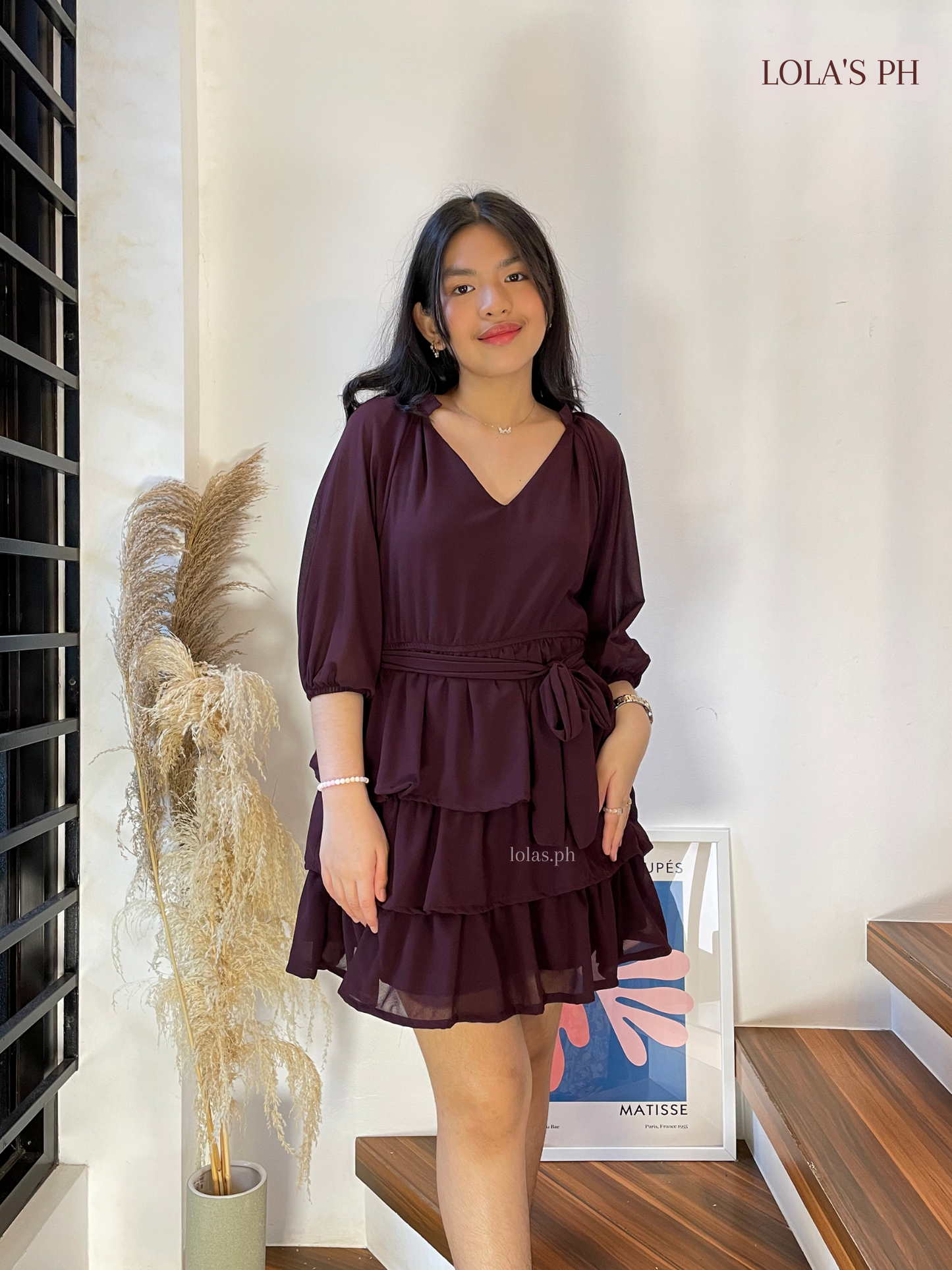 Mathilda Dress (Raisin)