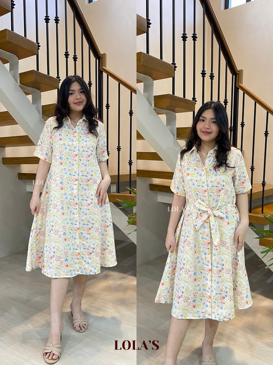 Alexa Polo Dress (Flourishing Greens)