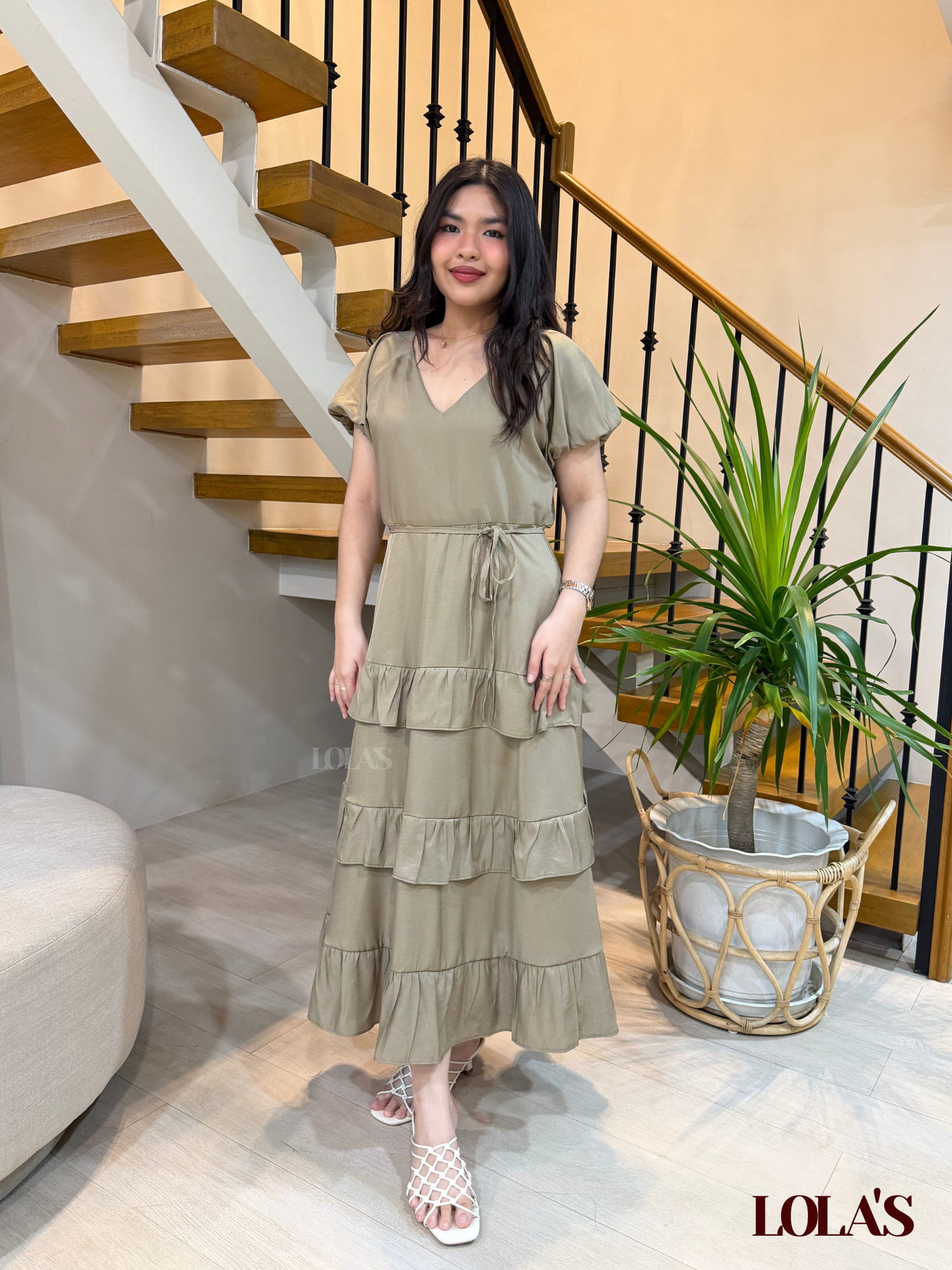 Melai Dress (Dry Sage)