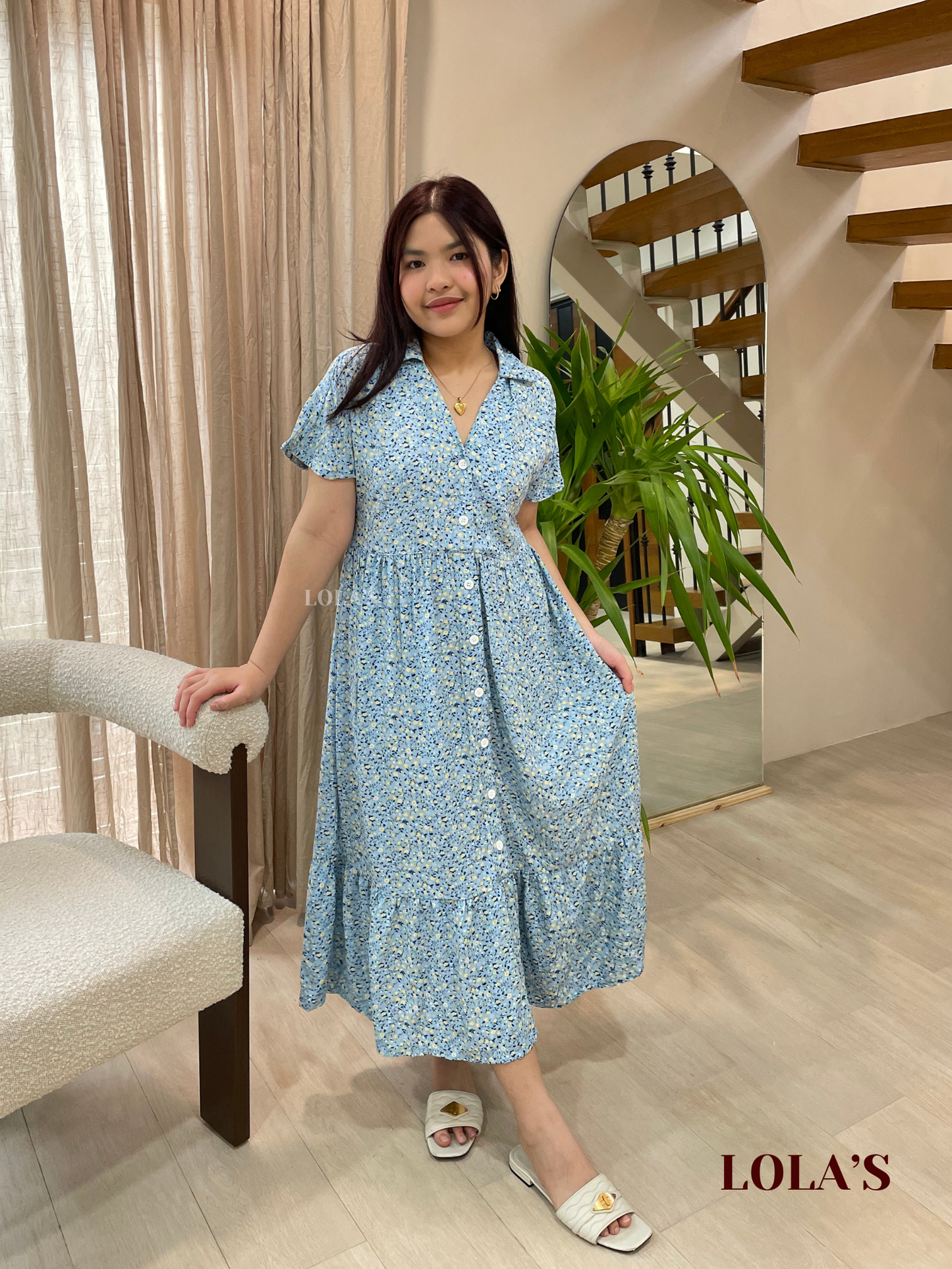 Regine Dress (Cloud Bliss)