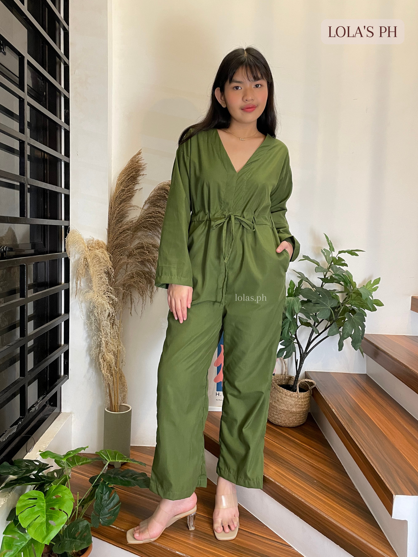 Farrah Jumpsuit (Army Green)