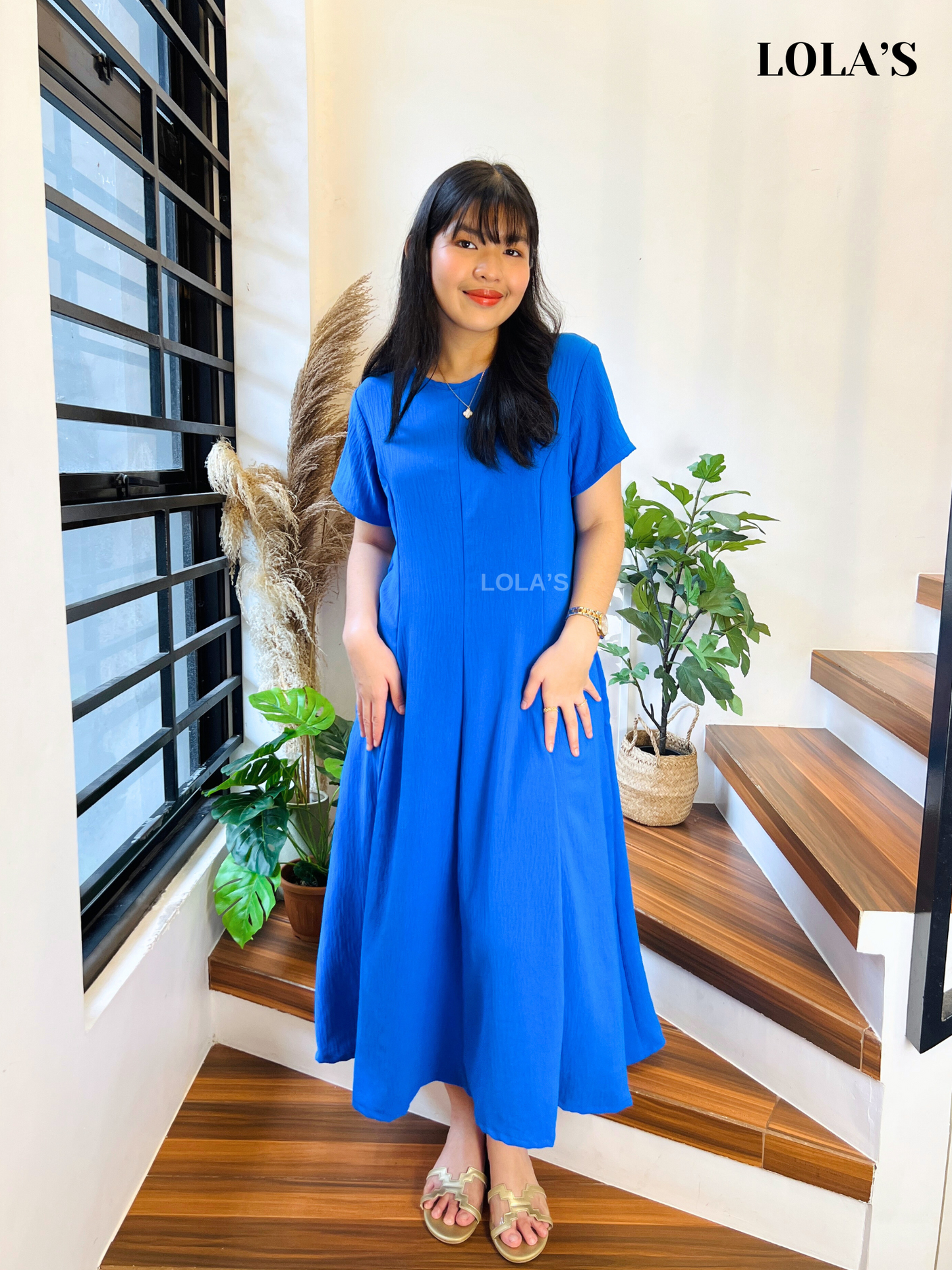 Kathleen Dress (Azure Blue)