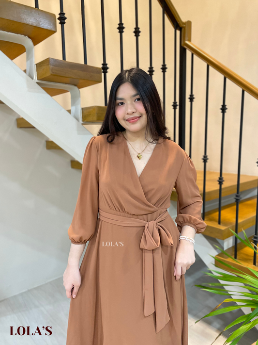 Paula Dress (Chestnut)