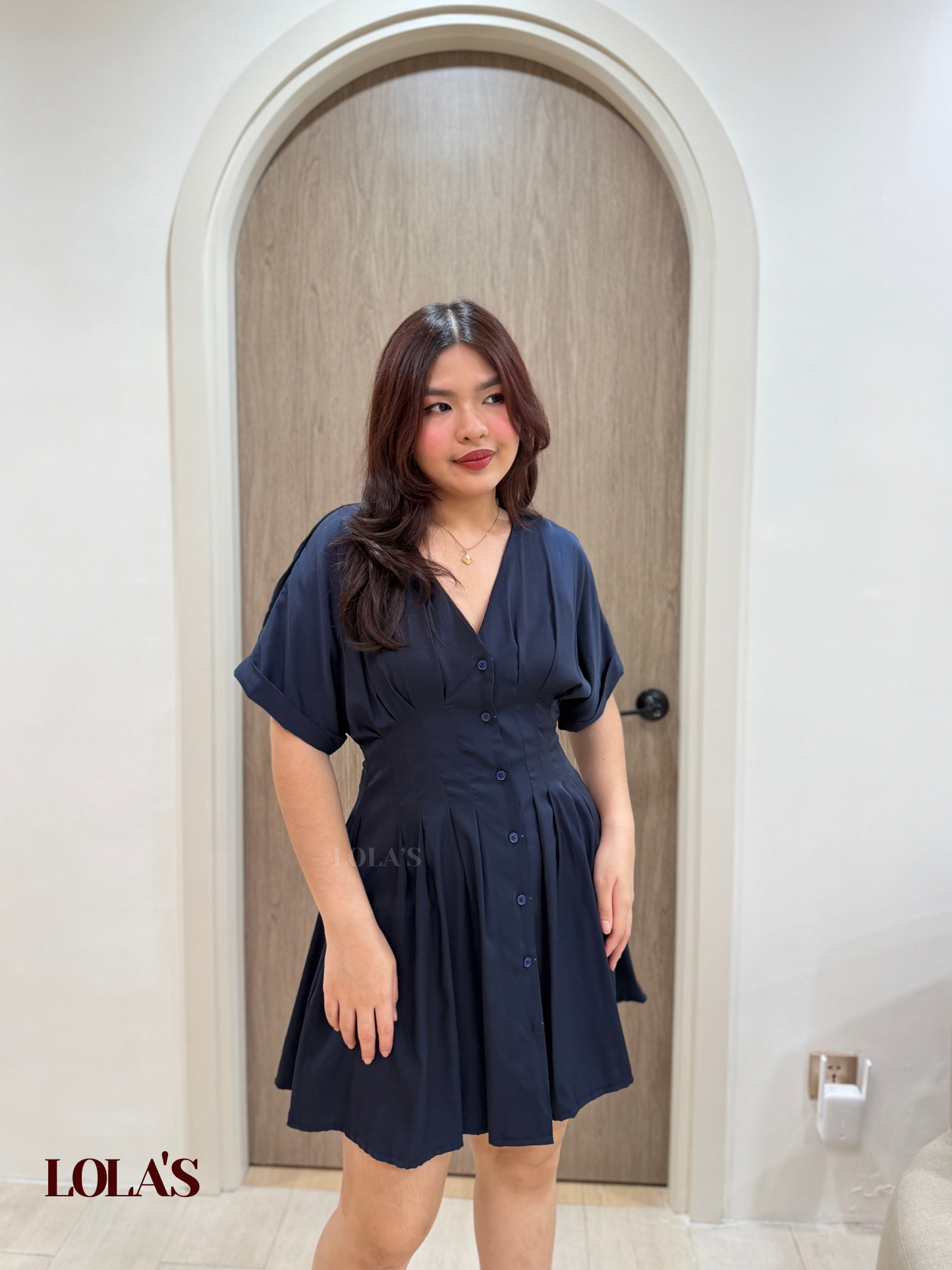 Felicia Dress (Navy Blue)