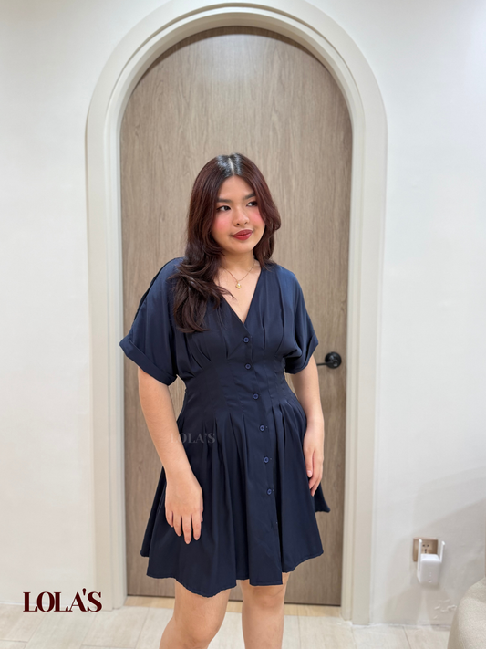Felicia Dress (Navy Blue)