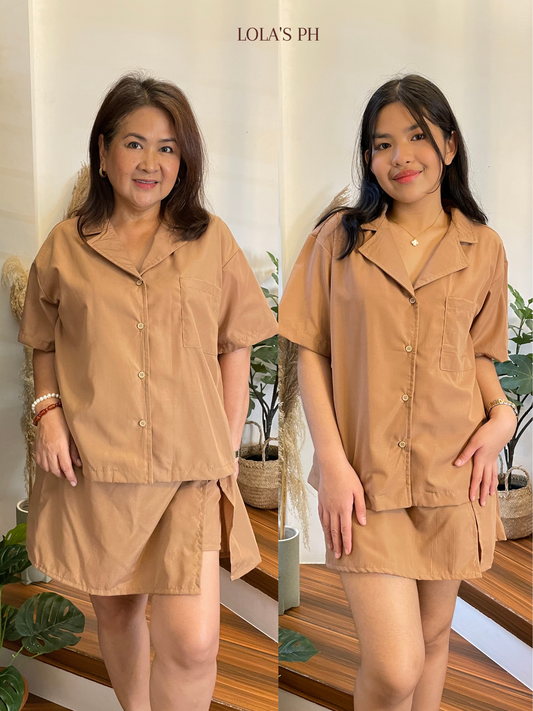 Myka Coords (Poplin Mocha)